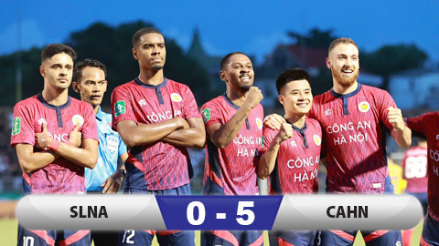Kết quả SLNA 0-5 CAHN: Nhà vô địch 'out trình'